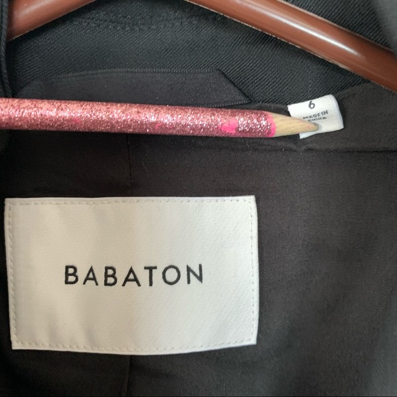 SOLD Babaton Aidan Wool Blazer Jacket in Black sz 6 - Picture 4 of 15